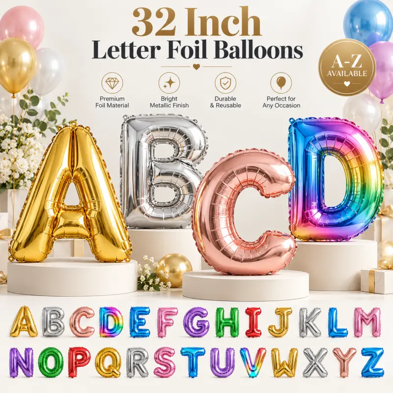 32-palčni baloni iz folije Letter