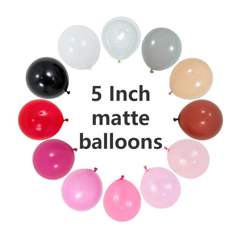 5-palčni mat baloni iz lateksa