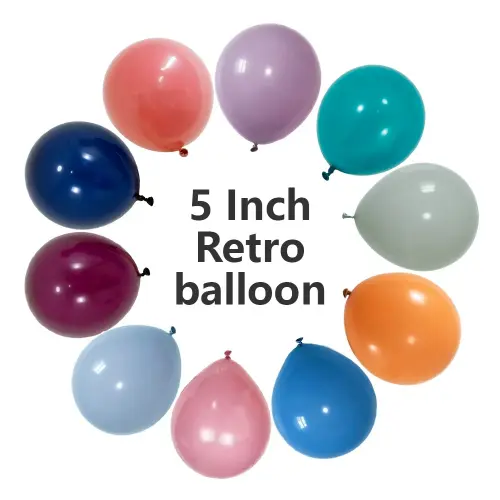 5-palčni retro baloni iz lateksa