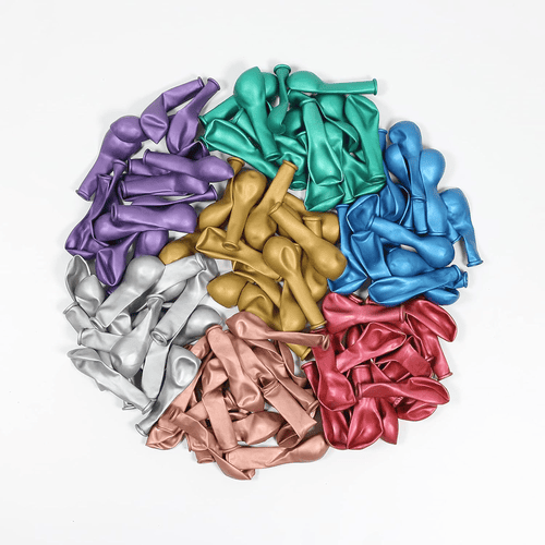 5-palčni kovinski balon iz lateksa