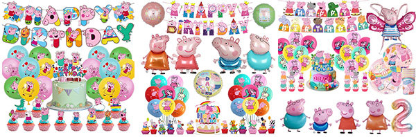 Peppa pig's printed balloon kit