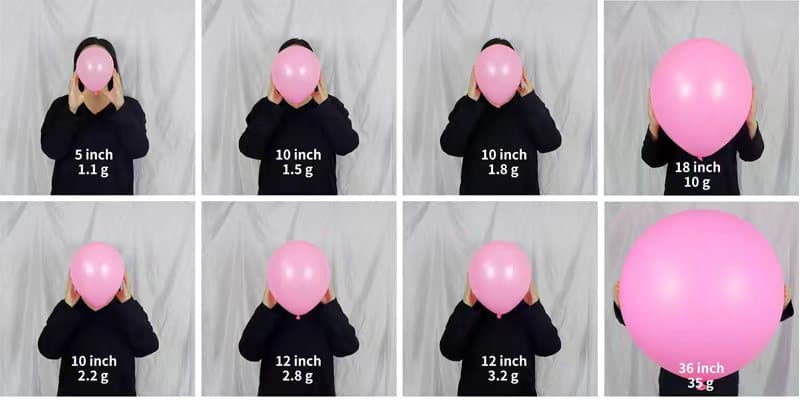 Shape of Latex Balloons