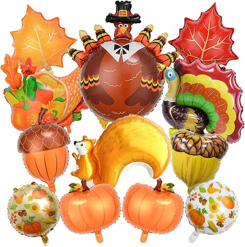 Baloni iz folije za zahvalni dan